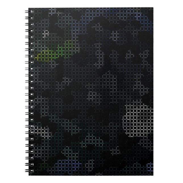 CADERNO ESPIRAL MODERN_ELEGANT_THE ABSTRATO_ART _BLACK (Frente)