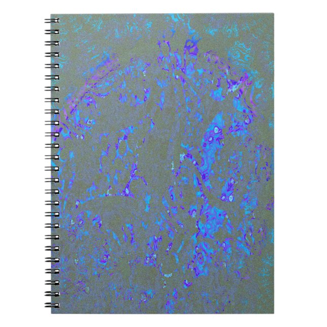 Caderno Espiral Modern_elegante_oArte abstrata_BLUE (Frente)