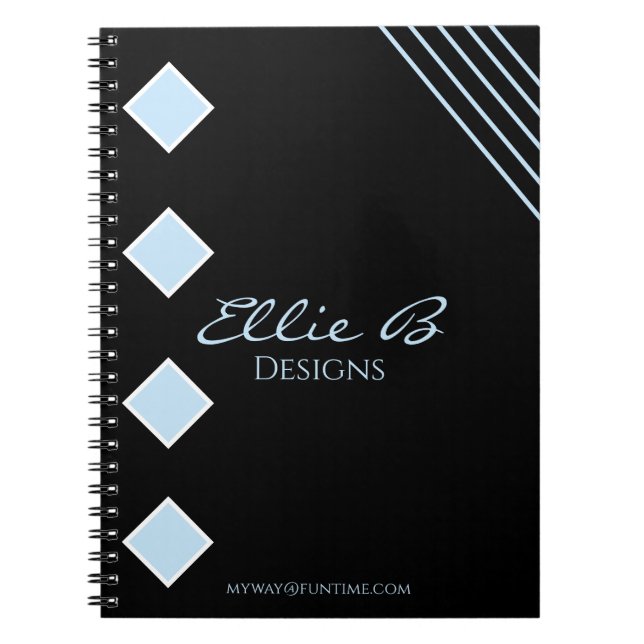 Caderno Espiral Modern Geometric Sleek Minimalist  (Frente)