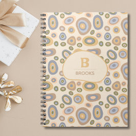Caderno Espiral Modern Minimalist Organic Personalized