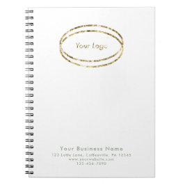 Caderno Espiral Modern Minimalist Sage Green Custom Business Logo