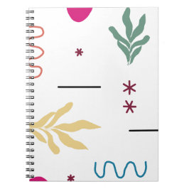 CADERNO ESPIRAL MODERN ORGANIC SHAPES