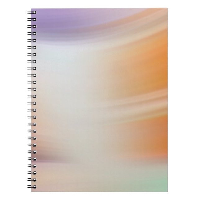 Caderno Espiral Modern Pastel Gradient Spiral Notebook (Frente)