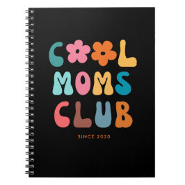 Caderno Espiral Modern Retro Legal Clube mães Vintage Groovy