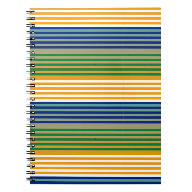 Caderno Espiral Moderno Listrado Chic  (Frente)