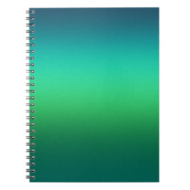 Caderno Espiral Moderno Mini com Gradiente de Verd