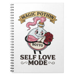 Caderno Espiral Modo de Amor Próprio Botto Poção Mágica Vintage A