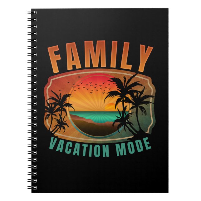 CADERNO ESPIRAL MODO DE VACAÇÃO FAMILIAR (Frente)