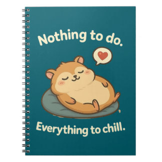 Caderno Espiral Modo Relaxe - Diário de Hamster Curto