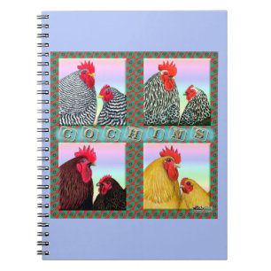 Caderno Espiral Moedas com quatro cores