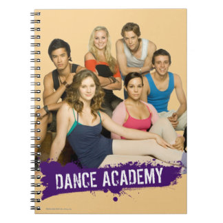 Caderno Espiral Molde da academia da dança