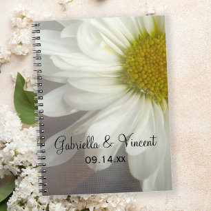 Caderno Espiral Mole White Daisy em Casamento de Cinzas