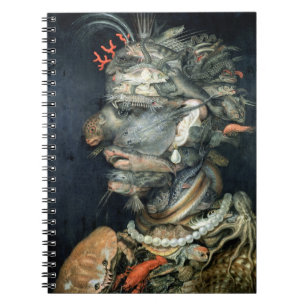 Caderno Espiral Molhe, (óleo em canvas), Arcimboldo, Giuseppe