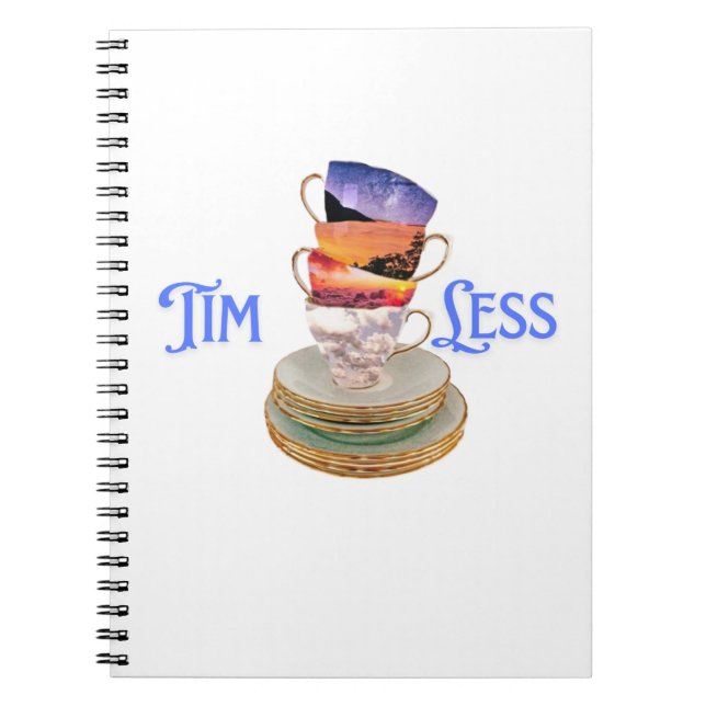 Caderno Espiral Momentos do Chá eterno - A Natureza Surreal Copia  (Frente)