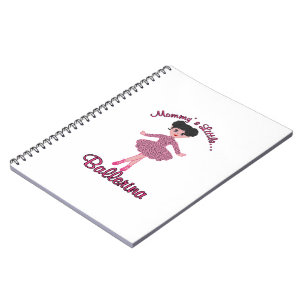Caderno Espiral Mommys Little Ballerina