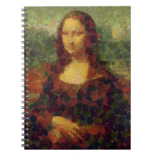 Caderno Espiral Mona Lisa Lettuce Fine Art Vegan Spoof