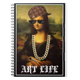 Caderno Espiral Mona Lisa Thug Life Art Life
