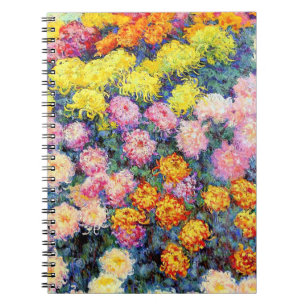 Caderno Espiral Monet, Cama de Chrysanthemums,