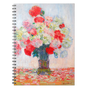 Caderno Espiral Monet Peonies
