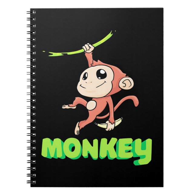 Caderno Espiral Monkey Banana (Frente)