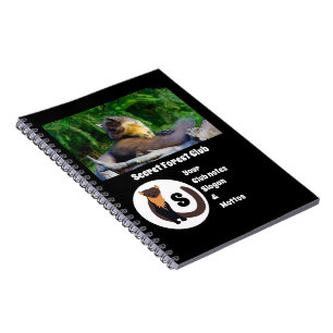 Caderno Espiral Monograma da Foto do Clube Florestal Secreto Marte