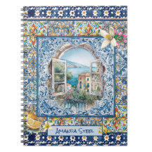 monograma de azulejos florais azuis-italianos de v