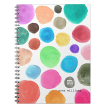 Monograma de Círculos Coloridos de Colorida Modern