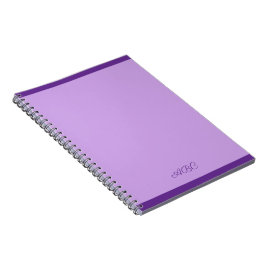 Caderno Espiral Monograma de Lavanda Luxuriante