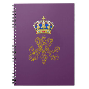 Caderno Espiral Monograma de Marie Antoinette