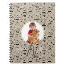 Monograma de Padrões de Gato Personalizado Foto de