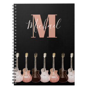 Caderno Espiral Monograma de Violão para Músicos