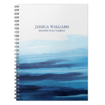 Monograma do mar de Abstrato de Aquarelas do Ocean