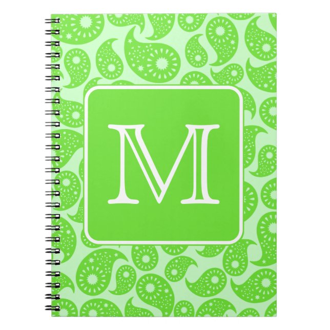 Caderno Espiral Monograma feito sob encomenda. Teste padrão (Frente)
