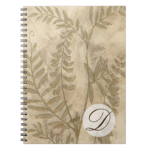 Caderno Espiral Monograma Folhagem I