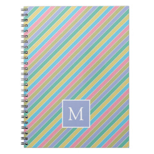 Caderno Espiral Monograma legal com Na moda de distribuição diagon
