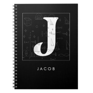 Caderno Espiral Monograma - Letra J