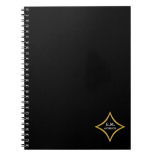 Caderno Espiral Monograma minimalista moderno