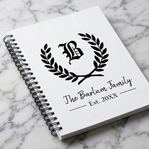 Caderno Espiral Monograma Personalizado