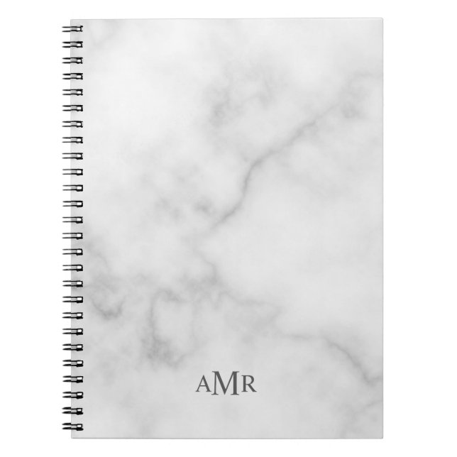 Caderno Espiral Monograma Personalizado Clássico (Frente)