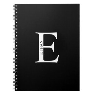Caderno Espiral Monograma Personalizado e Bloco de Notas de Nome
