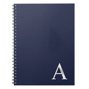 Caderno Espiral Monograma Personalizado e Bloco de Notas de Nome