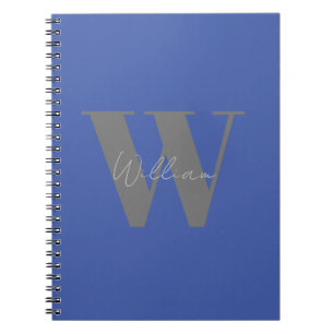 Caderno Espiral Monograma personalizado Notebook para Ele