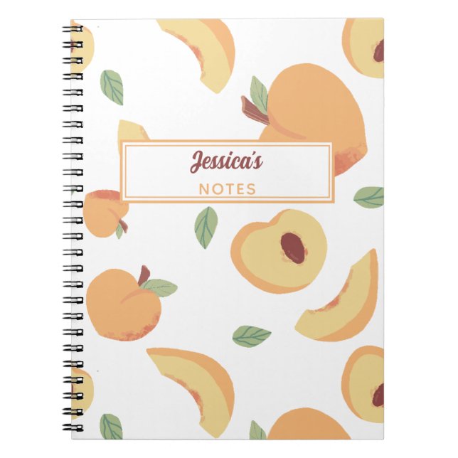 Caderno Espiral Monograma Personalizado Pica-se em Presente Modern (Frente)