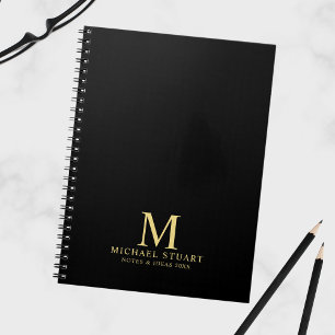 Caderno Espiral Monograma personalizado profissional e nome
