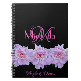 Caderno Espiral Monograma Púrpura Púrpura Púrpura Típica