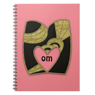 Caderno Espiral monograma retro - M