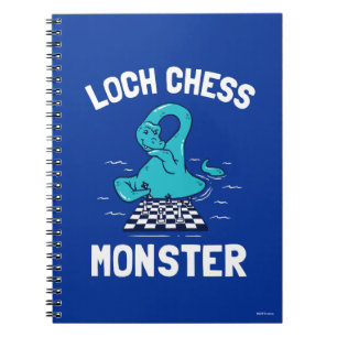 Caderno Espiral Monstro da xadrez do Loch