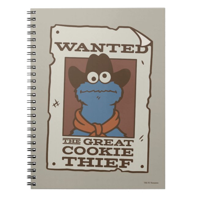 Caderno Espiral Monstro de cookies | POSTER (Frente)