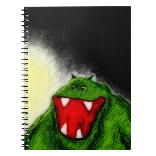 Caderno Espiral Monstro Noturno (Frente)