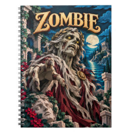 Caderno Espiral Monstro Zumbi de Corte de Papel